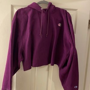 Champion crop hoodie size 2x